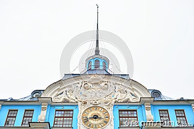 The building of the Nakhimov Naval School in St. Petersburg. Stock Photo