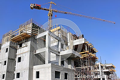 Building a new house Stock Photo