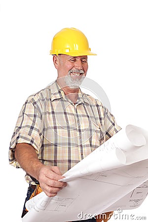 Building plans Stock Photo