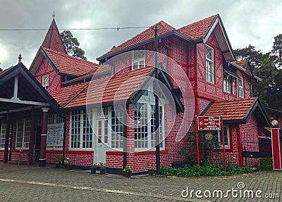 Building post office Nuwara Eliya Editorial Stock Photo