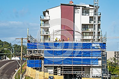 Building progress 88. At 47 Beane St. Gosford. June 2018. Editorial Stock Photo