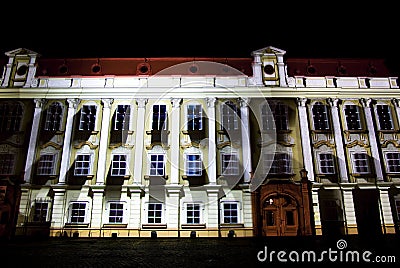 Building projection Stock Photo