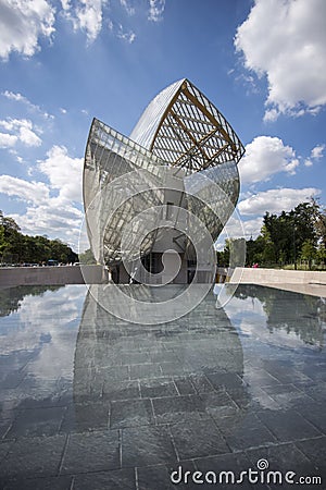 Building and Reflection on water Editorial Stock Photo