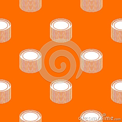 Building roll net pattern vector orange Vector Illustration