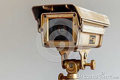 Building safety protocols are integrated into camera systems, enhancing secure living through authenticated features in safeguardi Cartoon Illustration