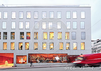 The building of the Science Corner of Helsinki University Editorial Stock Photo