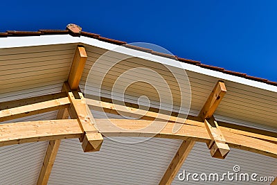 Building shell -Wood Construction Stock Photo