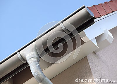 Building showing roof detail Stock Photo