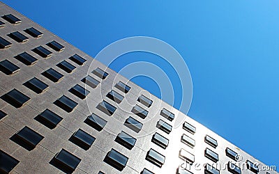 A building with squared window Stock Photo