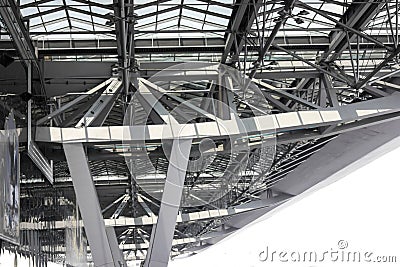 Building Steel Structure Stock Photo