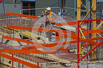 Building surveyor Editorial Stock Photo