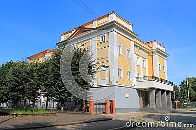 The building Tilsit Theatre in the city of Sovetsk Editorial Stock Photo