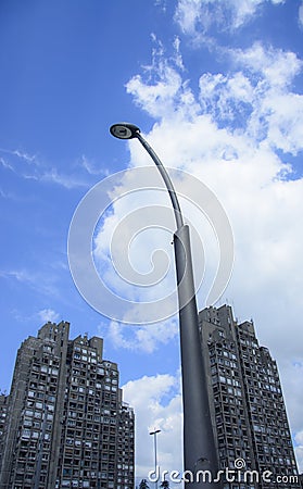 Building with a view of the sky Stock Photo