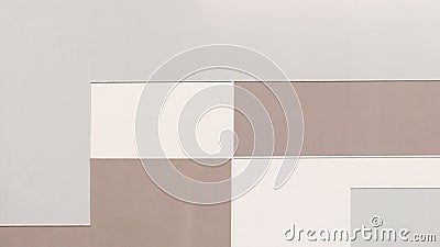 Building wall in pastel colors, geometric abstract background Stock Photo