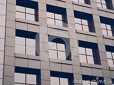 building with windows Stock Photo