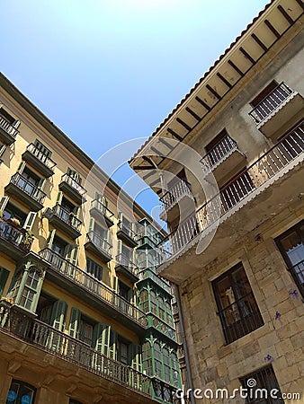 Buildings and architecture in Bilbao city Spain Stock Photo