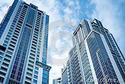 Buildings with blue sky Stock Photo