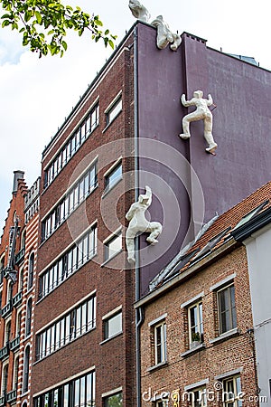 The Whisperer in Antwerp Editorial Stock Photo