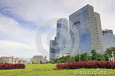 The beautiful jimei new town, adobe rgb Editorial Stock Photo