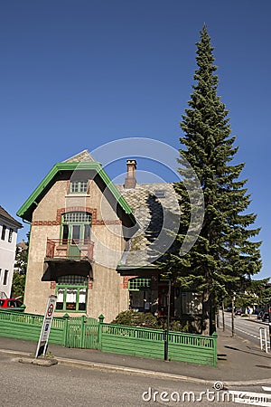 Buildings, constructions, palaces, houses, in Stavanger Stock Photo