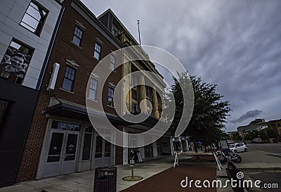 Buildings on Dexter Ave in Montgomery Editorial Stock Photo