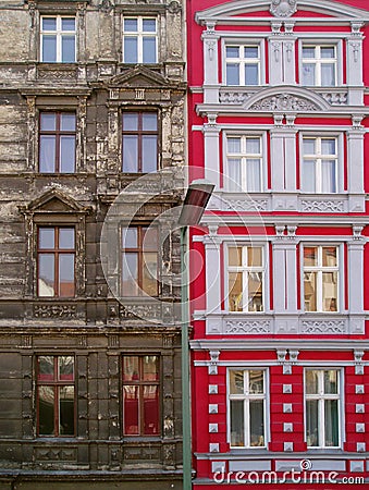 Buildings in East Berling. Germany Stock Photo