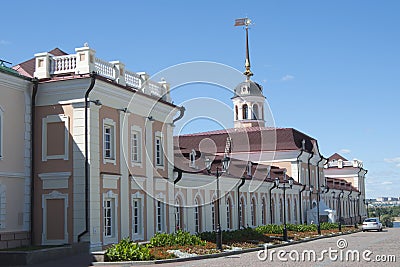 Buildings inside Kremlin in Kazan. Russia Editorial Stock Photo