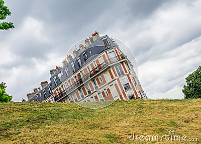 Buildings in Montmarte Paris Editorial Stock Photo