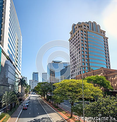 Buildings at Morumbi neighborhood in Sao Paulo financial district - Sao Paulo, Brazil Stock Photo