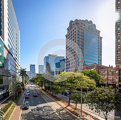 Buildings at Morumbi neighborhood in Sao Paulo financial district - Sao Paulo, Brazil Stock Photo