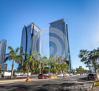 Buildings at Morumbi neighborhood in Sao Paulo financial district - Sao Paulo, Brazil Stock Photo