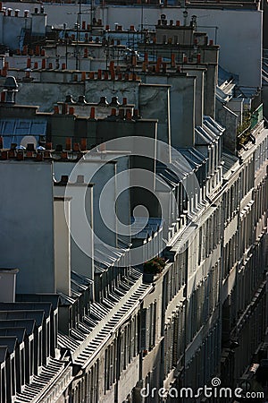 Buildings in Paris Stock Photo