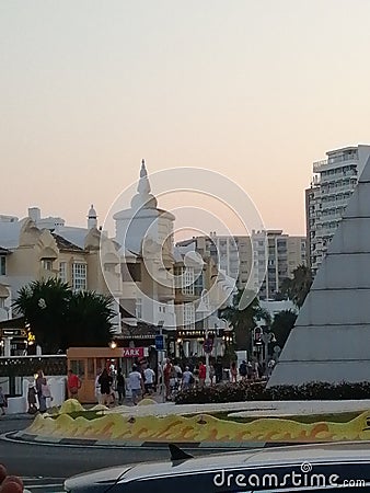 Buildings of Puerto Marina-Benalmadena -Andalusia Editorial Stock Photo