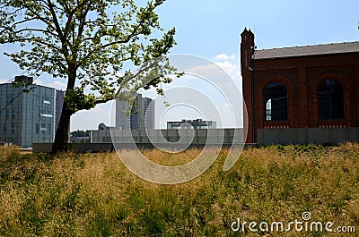 Buildings Silesian Museum in Katowice Stock Photo