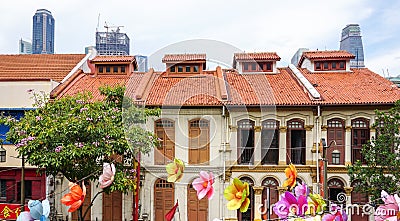 Buildings in Singapore Editorial Stock Photo