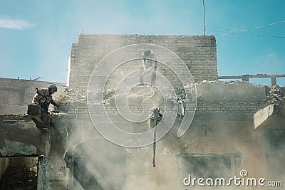 buildings under demolition around the old city Editorial Stock Photo