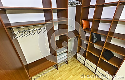 Built-in closet Stock Photo