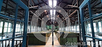 interior of Daxi Tea Factory, Daxi Dist., Taoyuan City, Taiwan Editorial Stock Photo