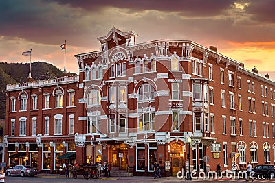 Historic Strater Hotel Durango Colorado Editorial Stock Photo