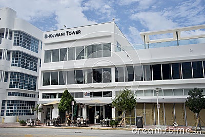 Bhojwani Tower, Miami Florida Editorial Stock Photo