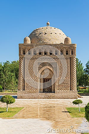The Ismail Samani Masouleum in Bukhara Stock Photo