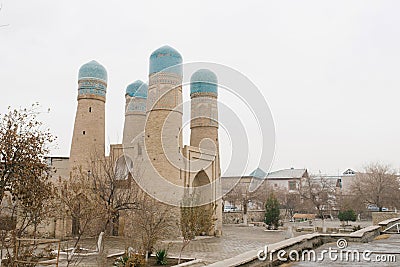 Bukhara, Uzbekistan. December 2022. Madrasah Chor Minor Editorial Stock Photo