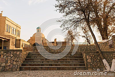 Bukhara, Uzbekistan. December 2022. View of the old town Editorial Stock Photo