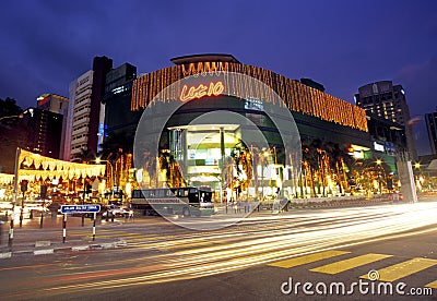 Bukit Bintang night scene, Kuala Lumpur, Malaysia Editorial Stock Photo