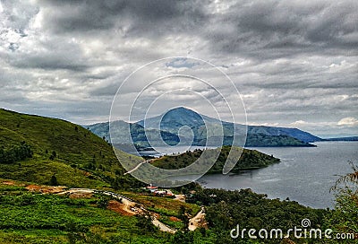 Holbung Hill, North Sumatra Samosir island Stock Photo