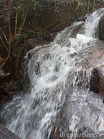 Bukit Mangkol Waterfall Stock Photo