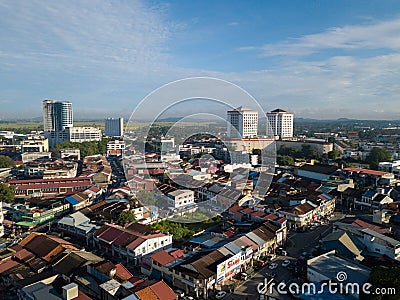 Morning view tallest building at BM town.aerial Editorial Stock Photo