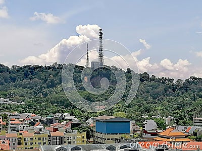 Bukit Timah Hill summit in Singapore Stock Photo