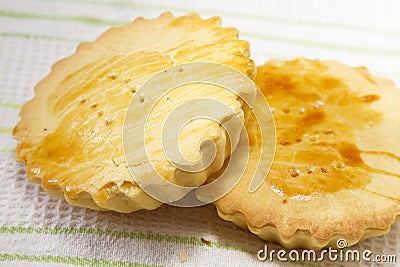 Buko pan - sweet pastry bread Stock Photo