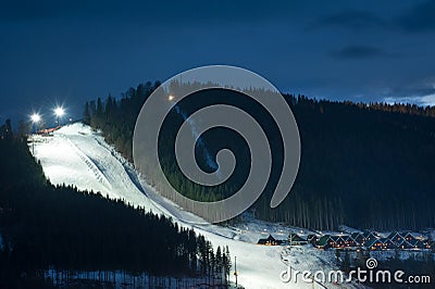 Bukovel ski resort Stock Photo